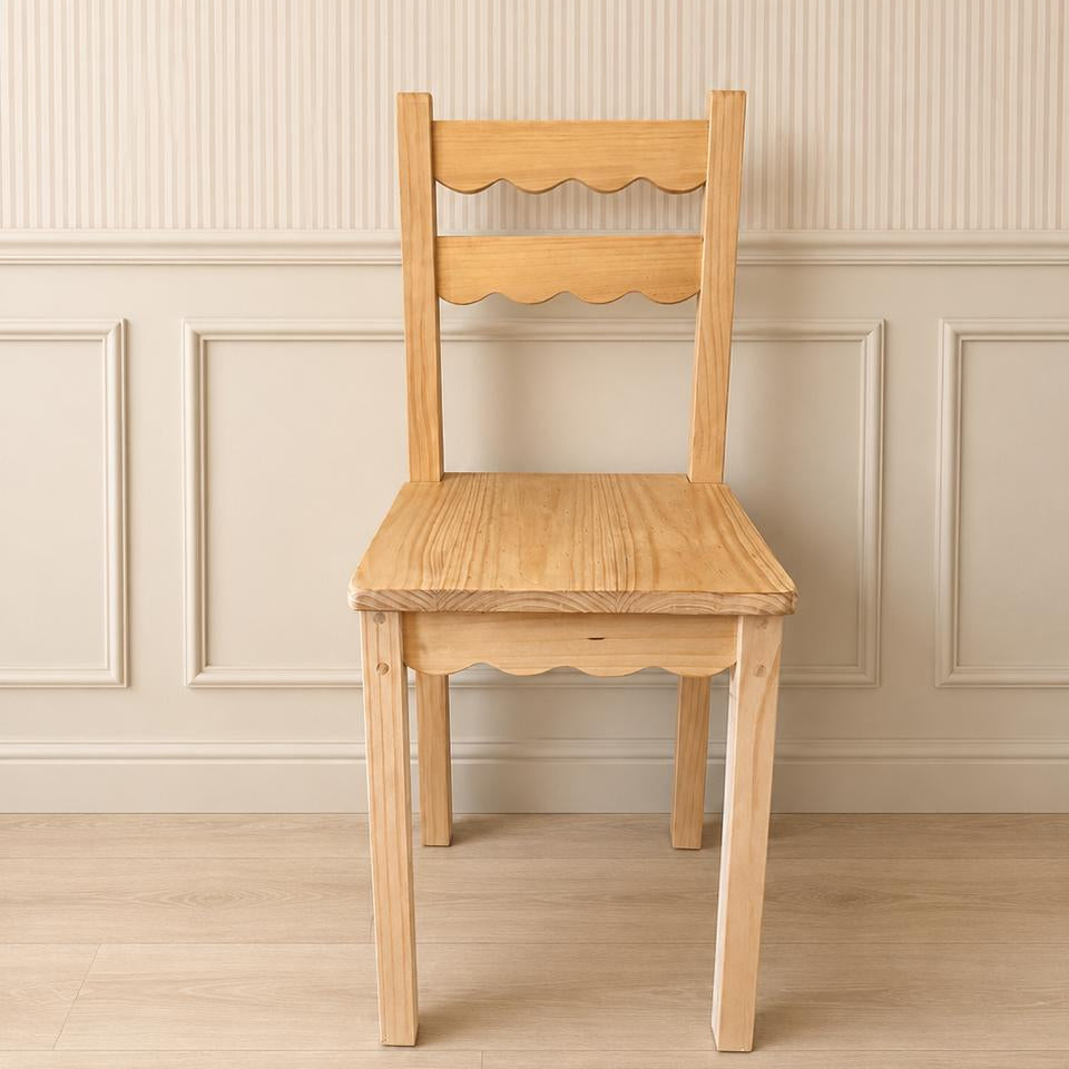 silla de madera para escritorio infantil