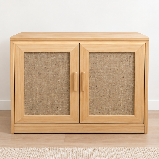 Mueble Organizador - Pino y arpillera