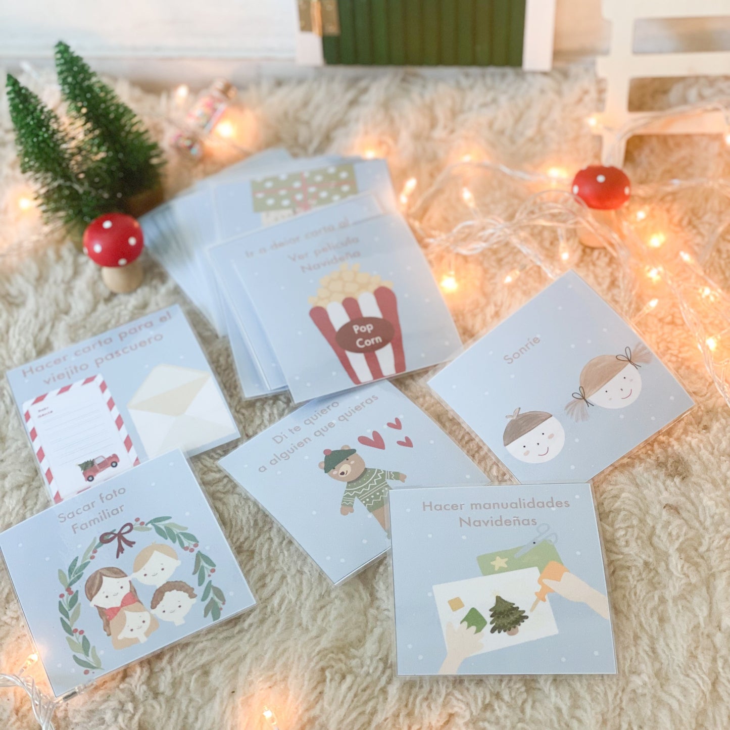 Tarjetas calendario de adviento