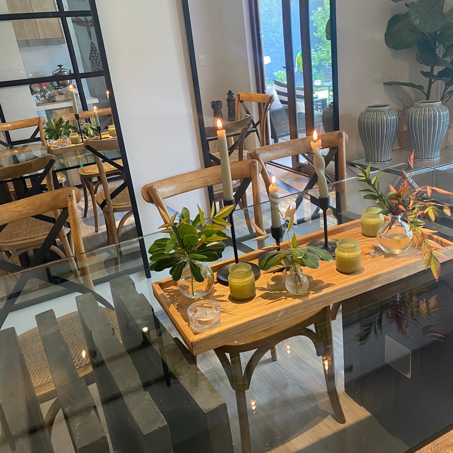 Bandeja rústica decorativa