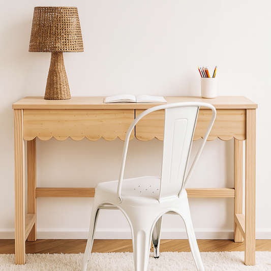 escritorio de madera artesanal estilo minimalista keiki home 