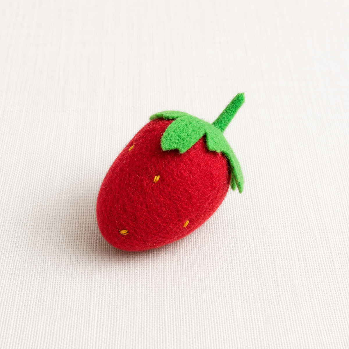 frutilla en fieltro