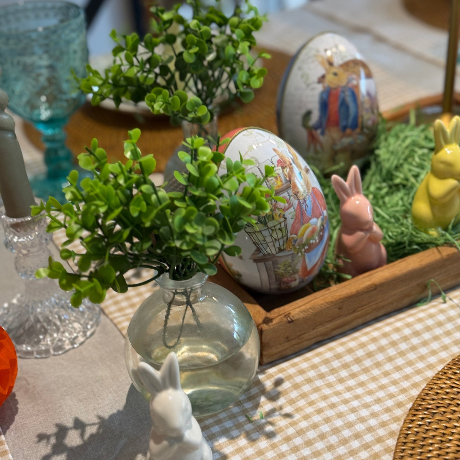 huevos decorativos de tarro 