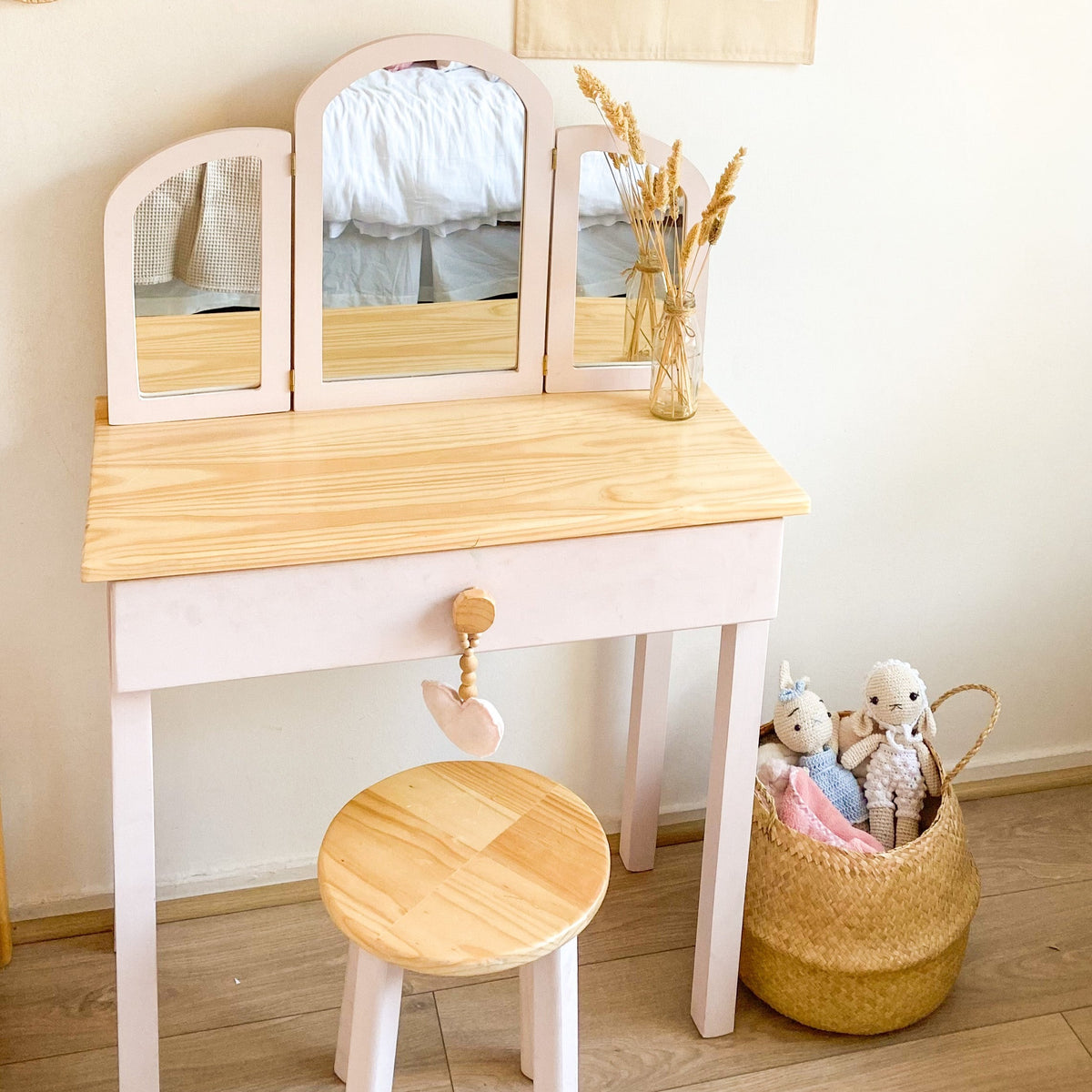 Tocador infantil de madera