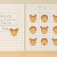 lámina para identificar las emociones. ilustración de las emociones. 