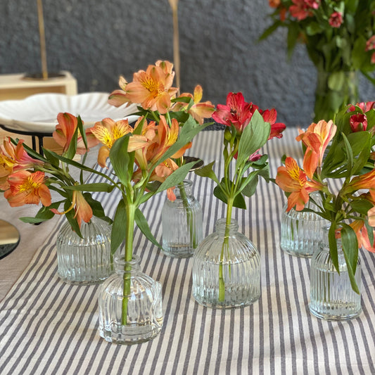 pack de 6 floreros para decorar tu mesa de celebracion 