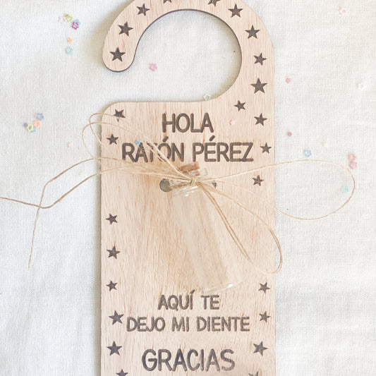 colgador para la puerta para dejar el diente caida al raton perez 