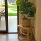 banqueta de madera para  living 