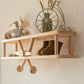 repisa de madera infantil con forma de avión para decorar las habitaciones infantiles 